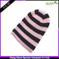 16FZBE08 bande colorée Beanie bonnet en cachemire beanie femmes